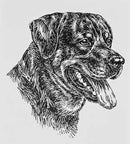 Aufkleber "Rottweiler" FRABO