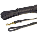 Fährtenleine Leder, mit Messingkarabiner FRABO