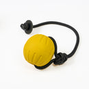 SuperFoam Ball, gelb, mit Schnur und Lederstop FRABO