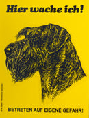 Warnschild, Boxer, 16 cm * 21,5  cm (Kopie) FRABO