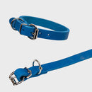 Welpenset Halsband & Leine "Leder - blau" FRABO