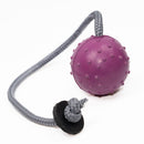 Ball mit Noppen, 7 cm, mit gerader Kordel und Lederstop FRABO
