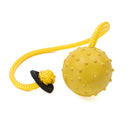 Ball mit Noppen, 7 cm, mit gerader Kordel und Lederstop FRABO