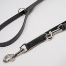 Doppelführleine, Leder, 2,10 m, 3-fach verstellbar, Chromkarabiner FRABO