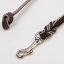 Lederleine mit Knoten, 55 cm/ 12 mm, geölt FRABO