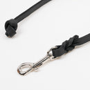 Lederleine mit Knoten, 55 cm/ 12 mm, schwarz FRABO