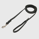 Lederleine, 1,50 m/ 12 mm mit Chromhaken FRABO