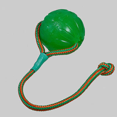 Everlasting Fun Ball, 8,9 cm, mit Wurfseil und Lederteller FRABO