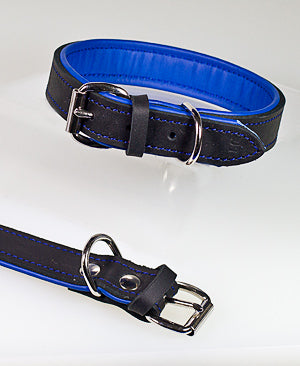 Lederhalsband, 30 mm, blau FRABO