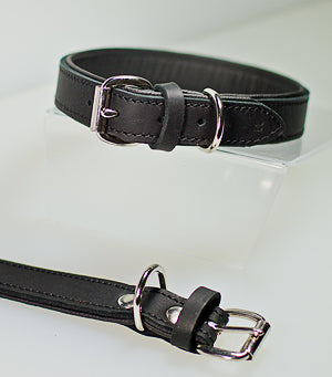 Lederhalsband, 30 mm, schwarz FRABO