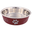 Futternapf/ Edelstahl, mit Gummiboden - 14 cm FRABO