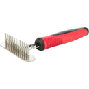 Striegel, fein mit Gummigriff, 8 * 16 cm FRABO